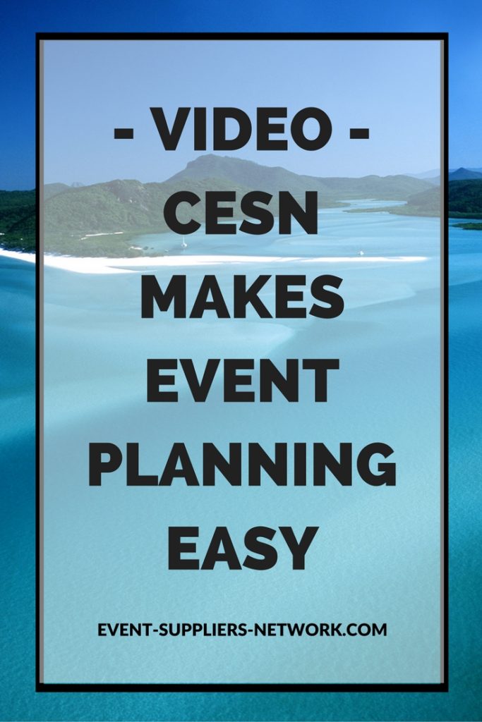 CESN makes event planning easy video via Pinterest